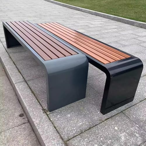 Banc de terrasse extérieur doté d'une assise ergonomique durable