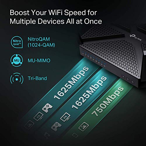 TP-Link AC4000 Tri-Band WiFi Router (Archer A20) -MU-MIMO, VPN Server, 1.8GHz CPU, Gigabit Ports, Beamforming, Link… - Image 5