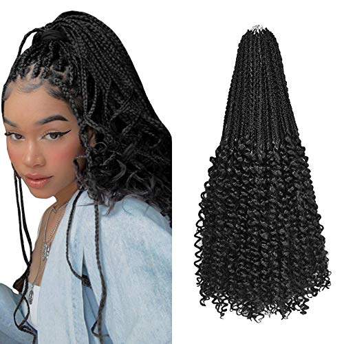 7 paquetes Goddess Twist Faux 20 pulgadas Crochet Trenzas Extensiones de cabello...