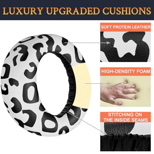 Image of SOULWIT Earpads Cushions Replacement for Sony PlayStation 5 Pulse PS5 3D Wireless Headset, Ear Pads Cushions with Soft Protein Leather, Noise Isolation Foam - PL Snow Leopard