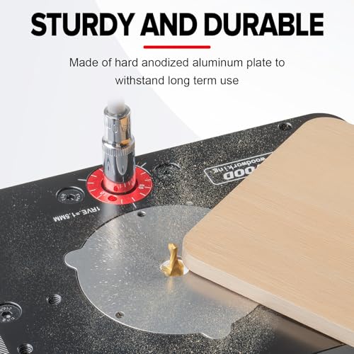 MUWOOD Router Lift, Precision Router Table Lift System, Durable Router Table Insert Plate, Router Lifts for Woodworking for 65mm Diameter Motors - Thumbnail 4