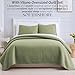 Vilano Springs, Premium Quality, Soft, Wrinkle, Fade, & Stain Resistant, Easy Case, Oversized Quilt Cover Set with 1 Quilt Set and 2 Shams, King/California King, Sage Green