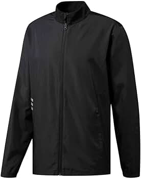 Amazon.com: adidas Golf Men's Club Full Zip Wind Jacket, Black