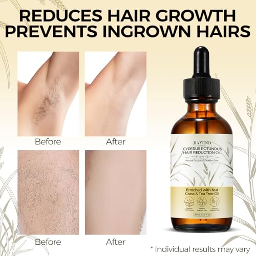 Jiayend Cyperus Rotundus Oil,Cyperus Rotundus Hair Removal Oil, Rich in Cyperus and Tea Tree Extracts, Reduces Unwanted Hair and Inhibits Growth, Soothes and Nourishes the Skin