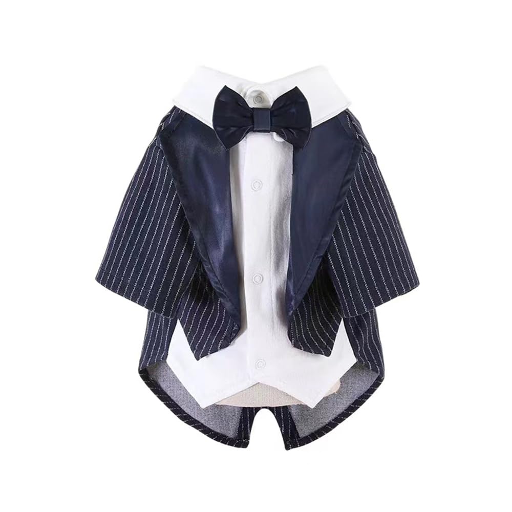YBGGJO Pet Tuxedo, Navy, Small Dogs