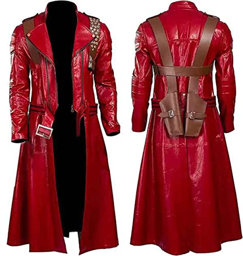Devil May cry 5 Dante Coat, Red Real Leather, Large