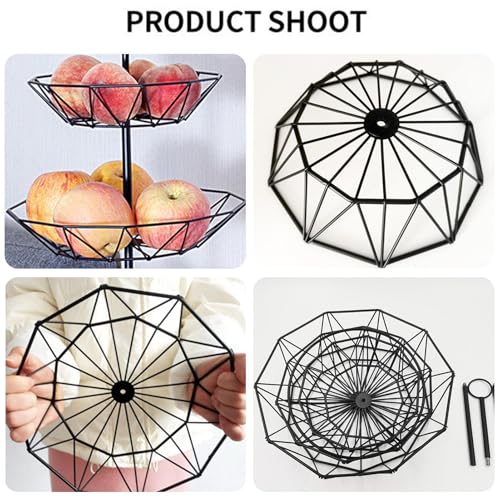 Almacenamiento de frutas multifuncional en cesta de cocina de diseño vertical 7