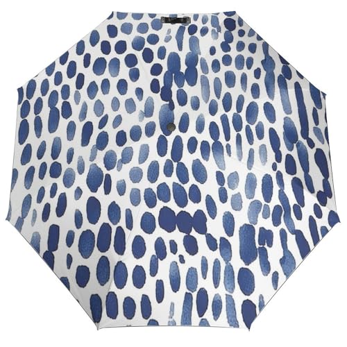 Parapluies bleu lion compacts et résistants au vent pour homme avec motif chinoiserie