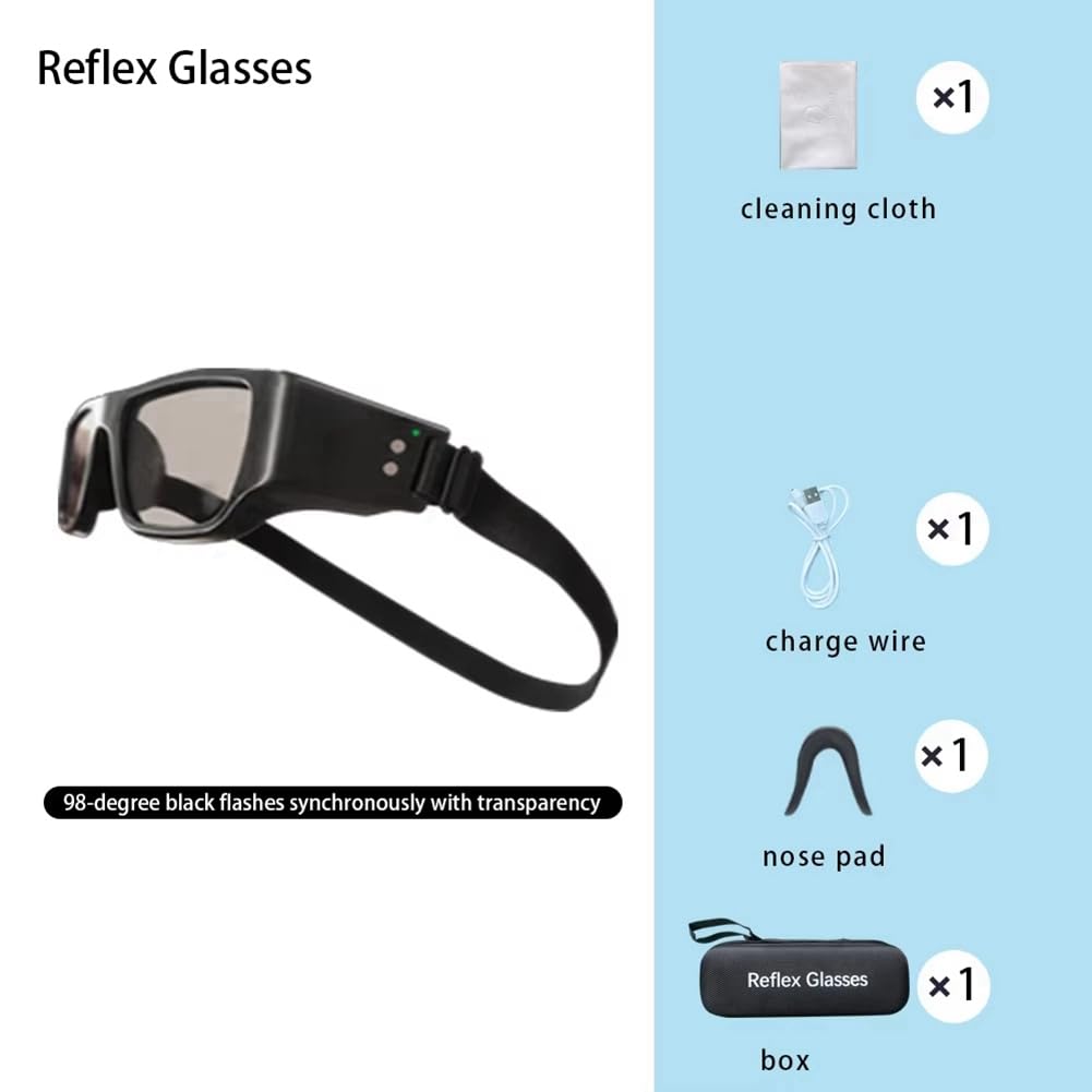 Reflexbrille, Head-Up-Trainingsbrille, Head-Up-Dribblingbrille, Basketball, Hockey, Fußball, Fußball, Stroboskopbrille