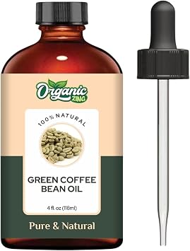 Organic Zing Green Coffee Bean Oil 118 ml 3.99 fl oz   Lightweight Botanical Oil for Skincare, Serums & DIY Formulations