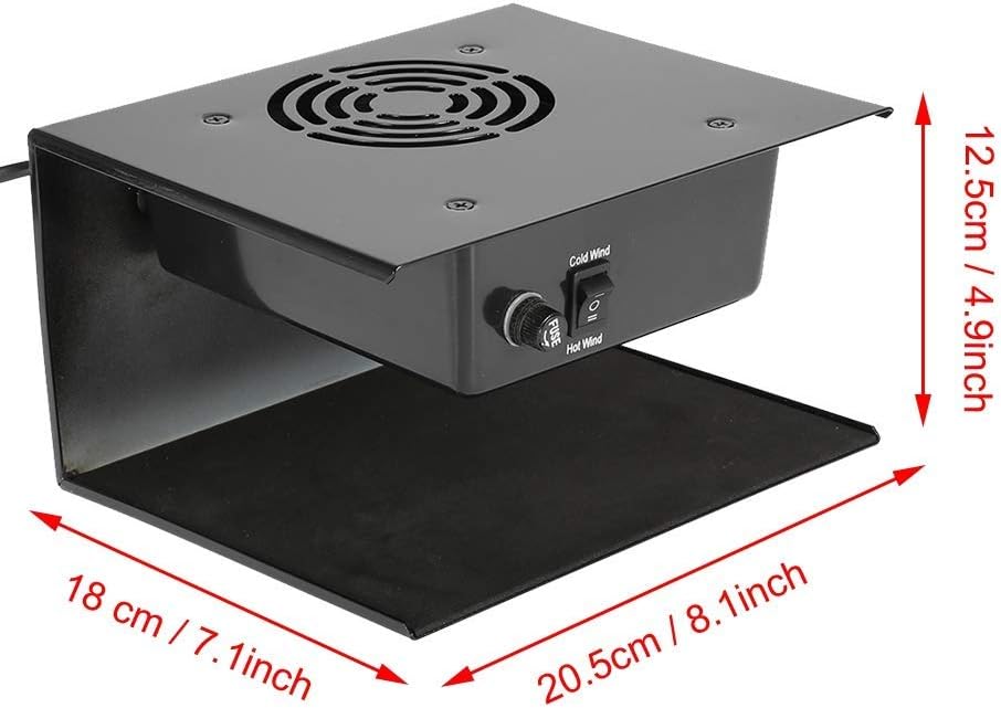 Nail Polish Dryer, 300W Hot & Cold Wind Professional Salon Nail Air Fan Blower Manicure Tool for Drying Art Gel