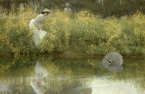 Impression d'affiches Parasol perdu Arthur Hacker Toile Decoración Mural