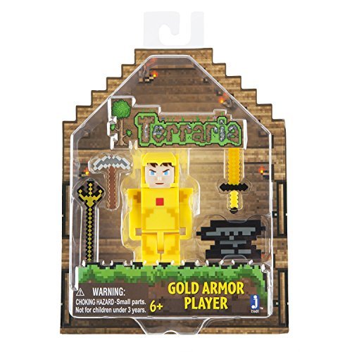 Terraria Gold Armor Player Toy With Accessories By Terraria
