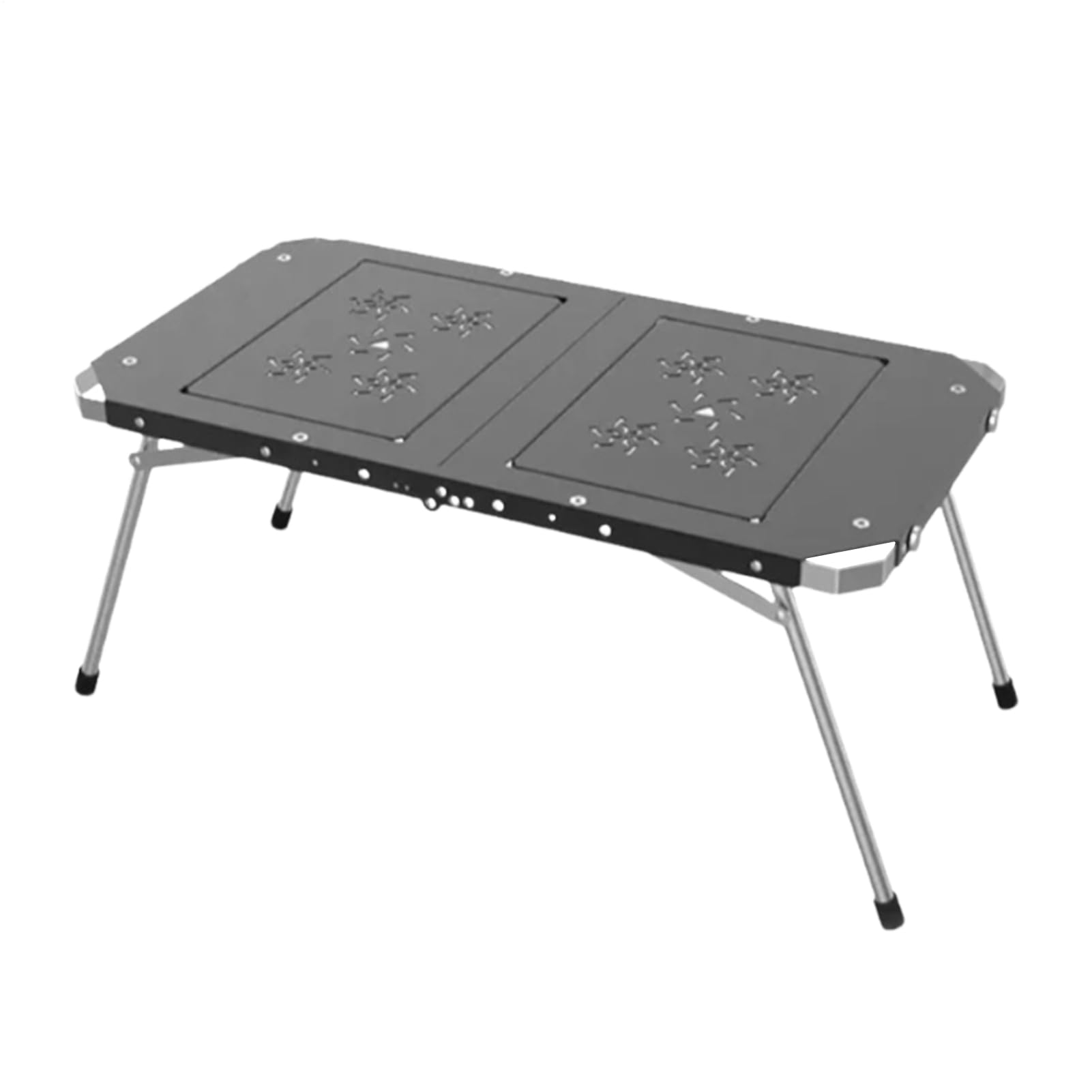 Składany stół kempingowy aluminiowy składany sprzęt ogrodowy | Aluminiowy stół kempingowy na spotkania rodzinne, sport, dom, patio, piknik, wędkarstwo, ogród, kemping