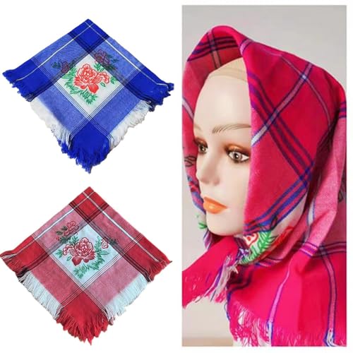 Vintage Headscarf Shawl Wrap Women Elegant Neckerchief Retros Styles Scarf For Travel And Everyday Wear2