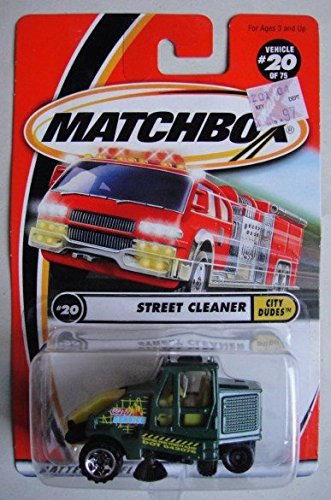 Matchbox City Dudes Green Street Cleanser #20 miniatura 1