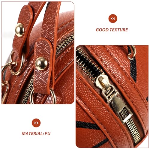 Bolso bandolera de baloncesto para niñas: estilo moderno marrón de gran capacidad 5