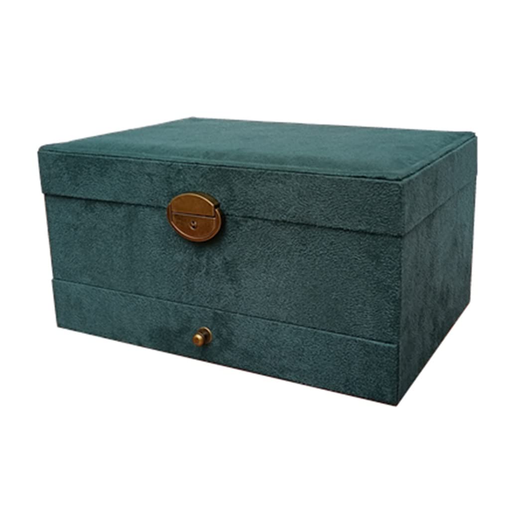 Portagioie retrò in Velluto Verde Scuro, Elegante e generoso, Regalo di Compleanno e Festa.