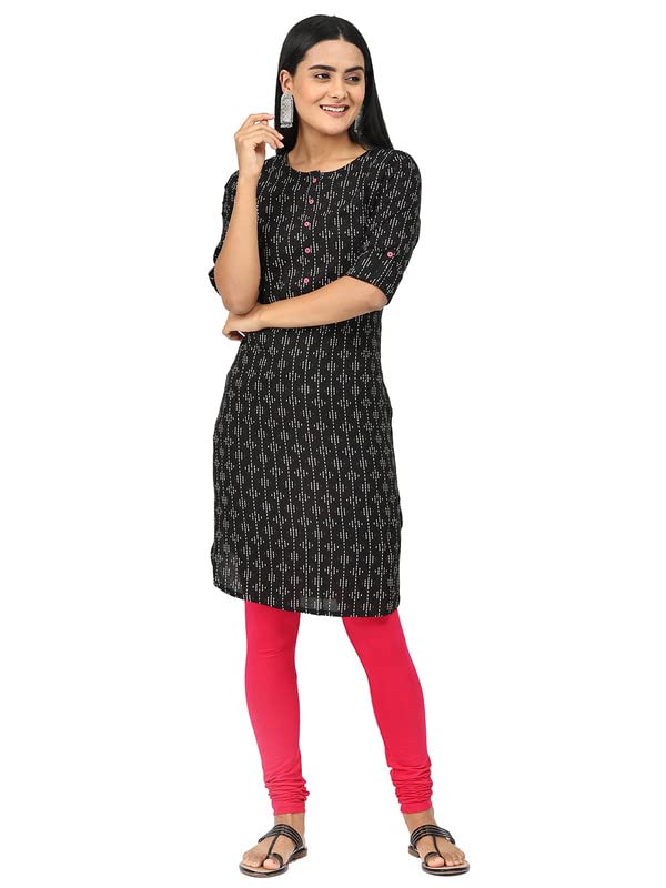 Image of Robinbosky Cotton Churidhar Leggings for Women - Stylish, Stretchable & Flattering Fit for All-Day Comfort