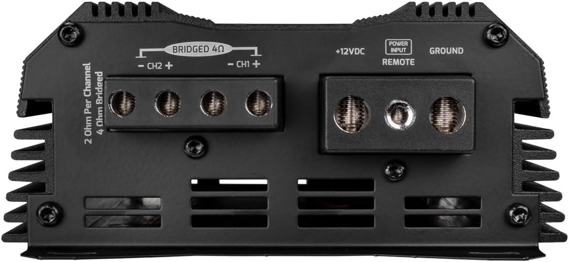 PRV Audio MDX1200.2 2 Ohm Mini 2 Channel Car Audio Amplifier 2X 600 Watts RMS at 2 Ohm - Bridged 1CH 1200 Watt at 4 Ohm for Powersports, Motorcycles, ATV, for High Power Stereo Speaker Systems - Image 7