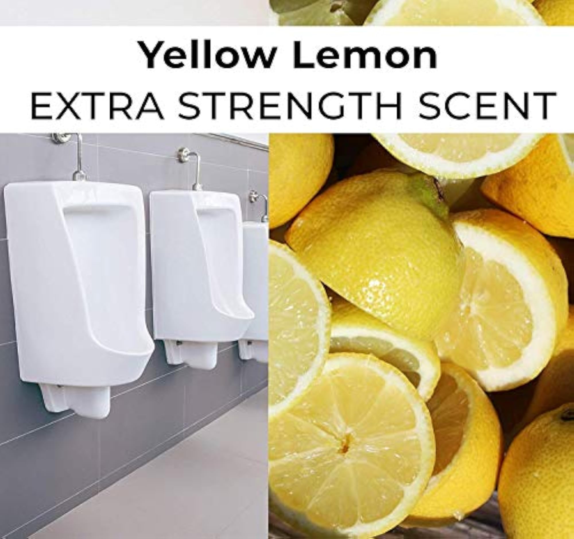 Urinal Screen Mats with Lemon Fragrance, 20 Pieces
