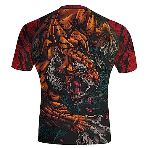 Compression Shirt Short Sleeve Rash Guard Men, Compression Shirt Stretchable Fabric, Gift On Birthday for Men3