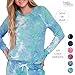 Hello Mello Dyes The Limit Lounge Long Sleeve Pajama Top - Aqua L/XL