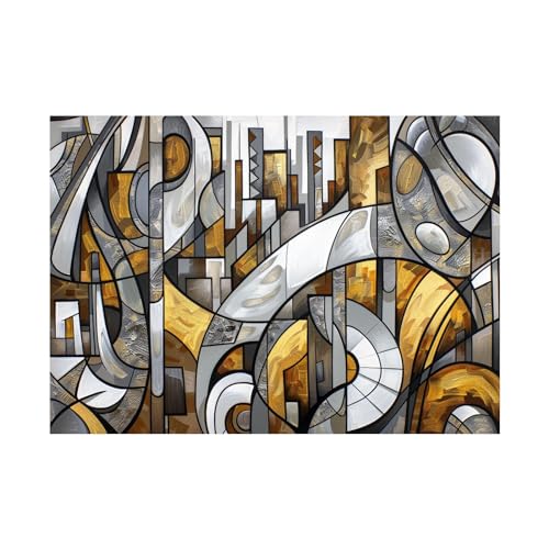 Affiche abstraite facile pour reveiller un mur blanc de chambre