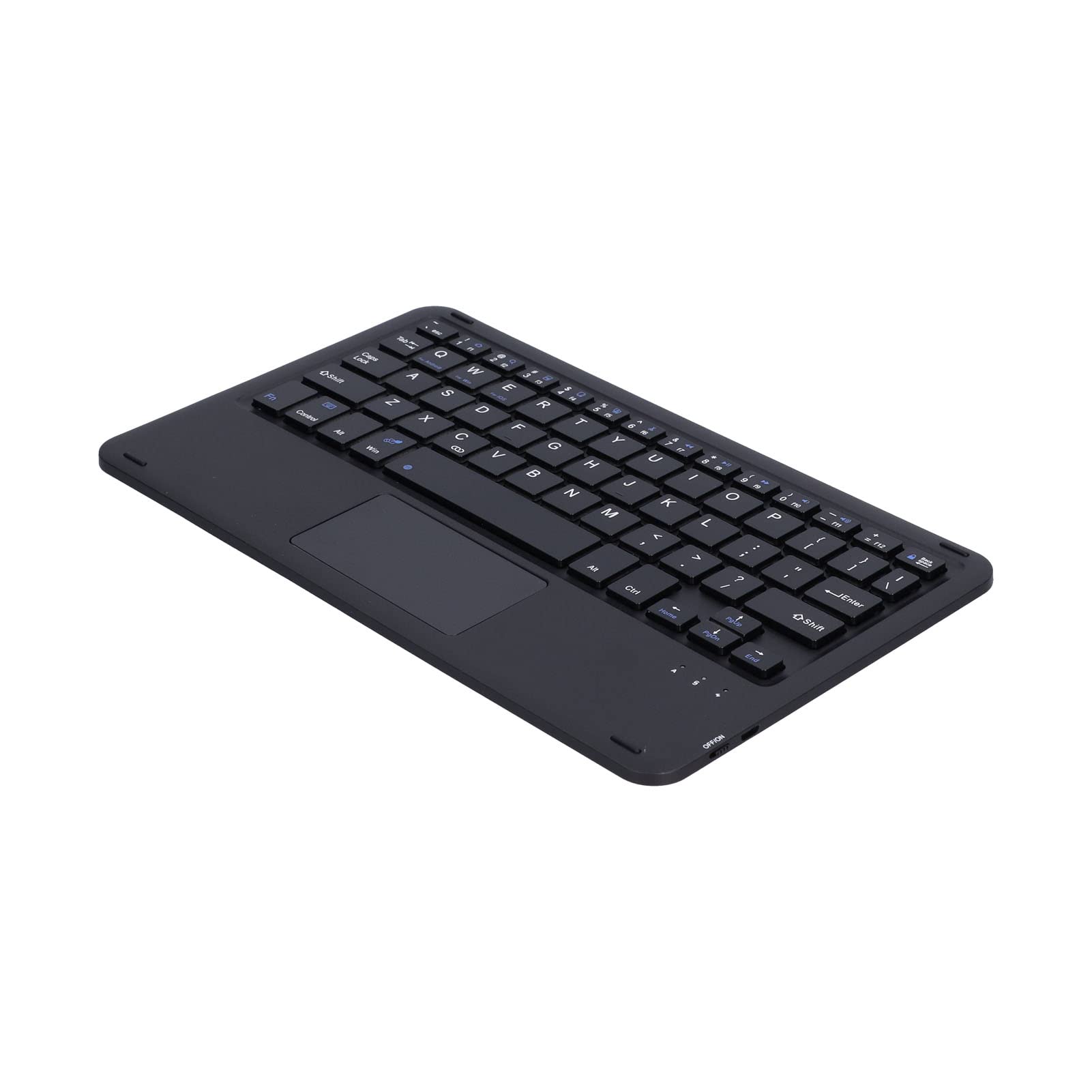 Funda con Teclado TouchPad para Tabletas para Lenovo Pad Tab P11 J606F, Cubierta de Soporte Delgada Y Liviana con Teclado Bluetooth Inalámbrico Extraíble para Tabletas Android(Negro)