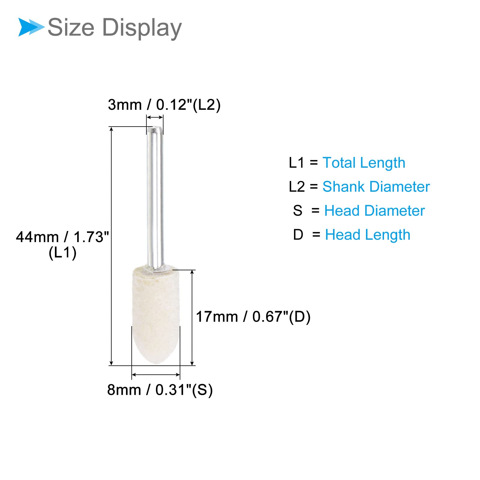 25 Pezzi Di Feltro Per Lucidatura, Punte Per ... - Leroy Merlin