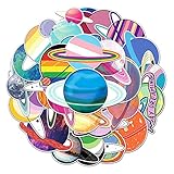 Galaxy Plannet Stickers for Girls Teens Boys Kids, Cute Cartoon Waterproof Vinyl Stickers for Laptop...
