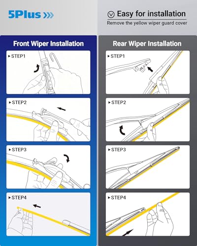Image of Wipers Replacement for Ford Expedition 2009-2015,Lincoln Navigator 2009-2015 Windshield Wiper Blades,22 inch+22 inch+16 inch Wiper Blades - Factory Fit & All-Season OEM Quality (Pack of 3)