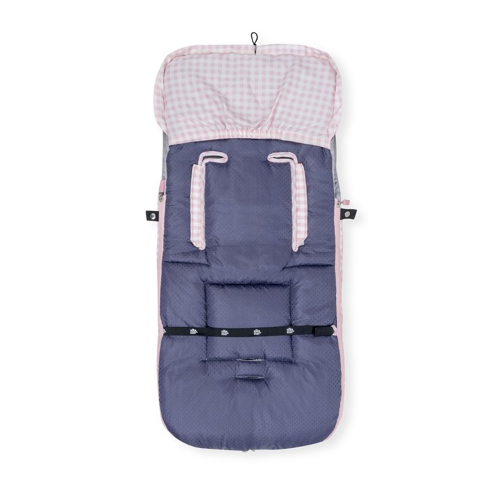 mibebestore - Saco Silla Paseo Universal Polar Modelo 9 Vichy Rosa - Oferta — view 3