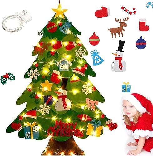 Project Montessori Christmas Tree, Project Montessori Felt Christmas Tree, Project Montessori Kids Christmas Tree, Montessori Christmas Tree for Toddlers, DIY Felt Christmas Tree Set (1pcs)