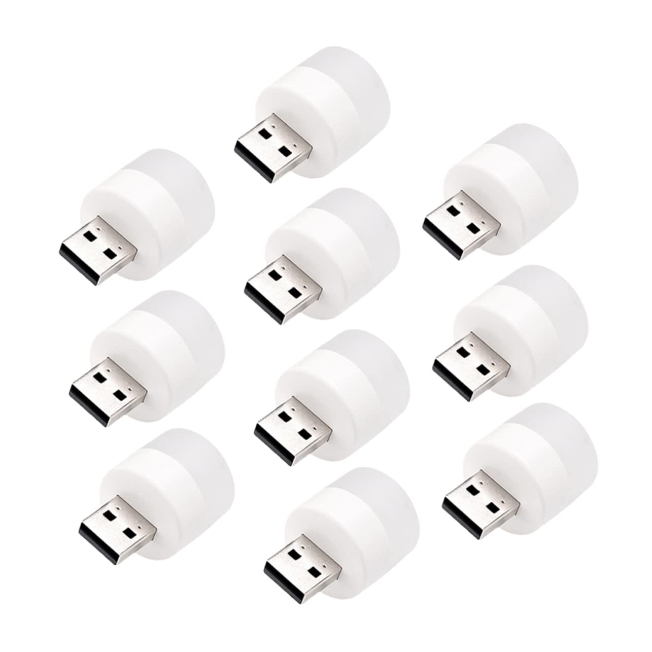 DOITOOL Led Night Light 10 Pack Dimmable Soft Warm Light Bulbs Bedside Lamp Portable Light for Home Hotel Restaurant Bedroom