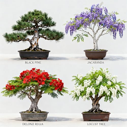 image for LUOJIBIE Bonsai Tree Starter Kit for Beginners - Indoor Live Plant Gar