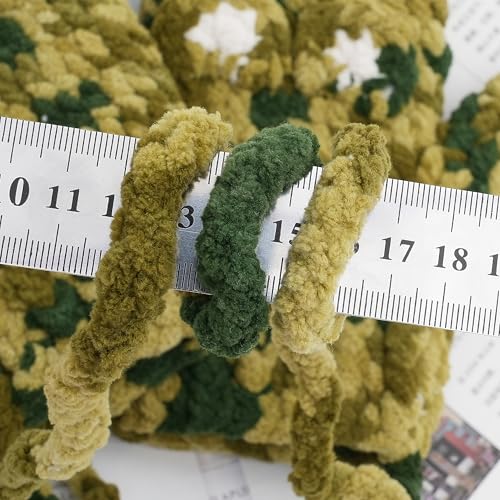Image of Crafted By Catherine Blanket Multi Yarn - 2 Pack (213 Yards Each Skein), Camouflage Multi, Gauge 6 Super Bulky