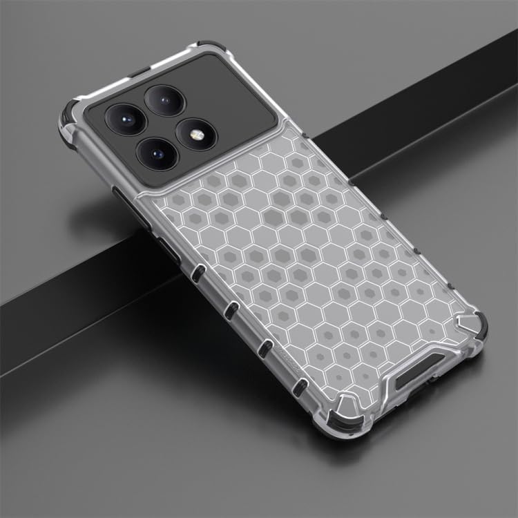 Image of Prime Retail Hard PC Back Case Cover for Poco X6 Pro 5G Anti Slip Ultra Thin Shockproof Reinforced Corners (Polycarbonate|Transparent)