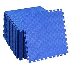 BalanceFrom 2,5 cm Puzzle-Übungsmatte blau