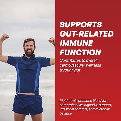 Image of Serenocard Probiotics Supplement, 12.5 Billion CFUs with Prebiotic Fiber, Cardiovascular Support- 30 Veg Capsule (Pack of 3x10) Men & Women