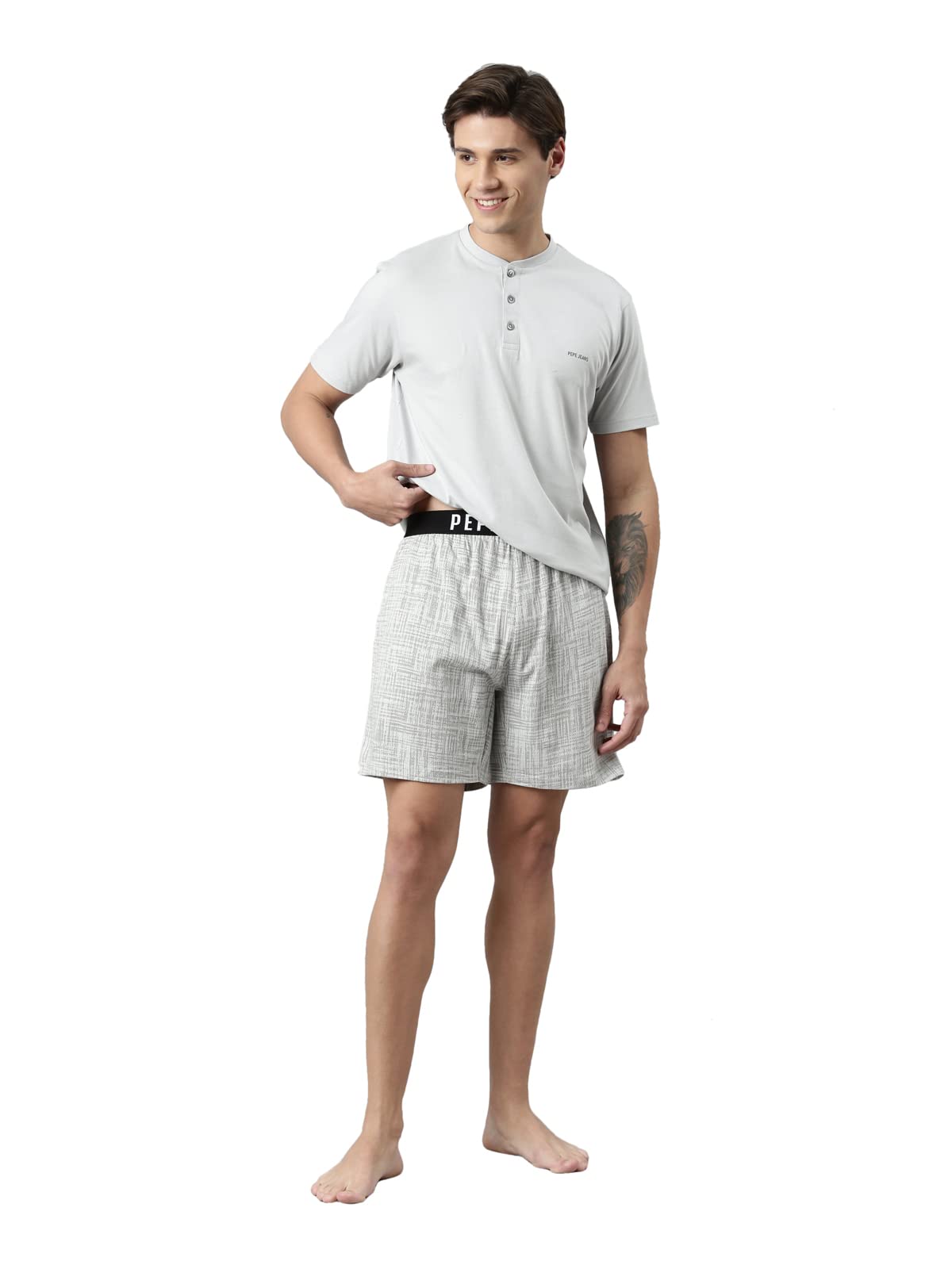 pepe jeans Viscose Blend Men Pajama Set-picture-42