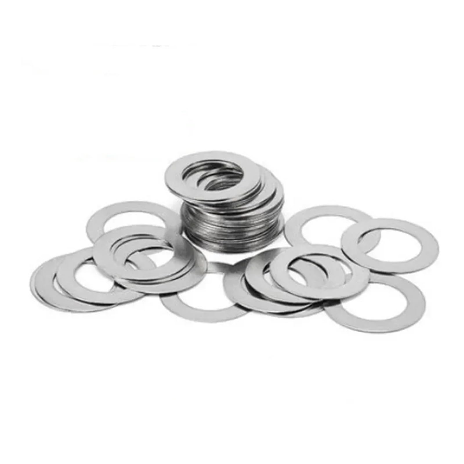 Rondelle in acciaio inossidabile, 10/100 pezzi M3 a M40 0,1 mm 0,2 mm 0,3 mm 0,5 mm 1 mm Rondella piatta in acciaio inossidabile Guarnizione di regolazione ultra sottile ad alta precisione(M30x40 10pc