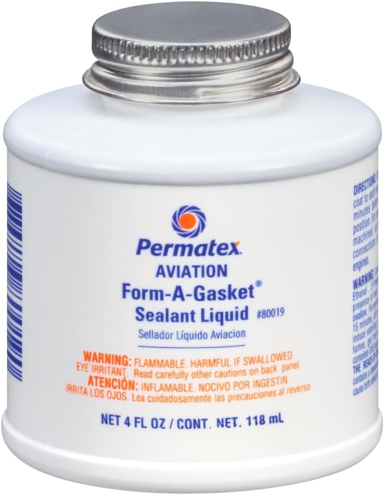 Permatex 80019-12PK Aviation Form-A-Gasket No. 3 Sealant, 4 oz. (Pack of 12)
