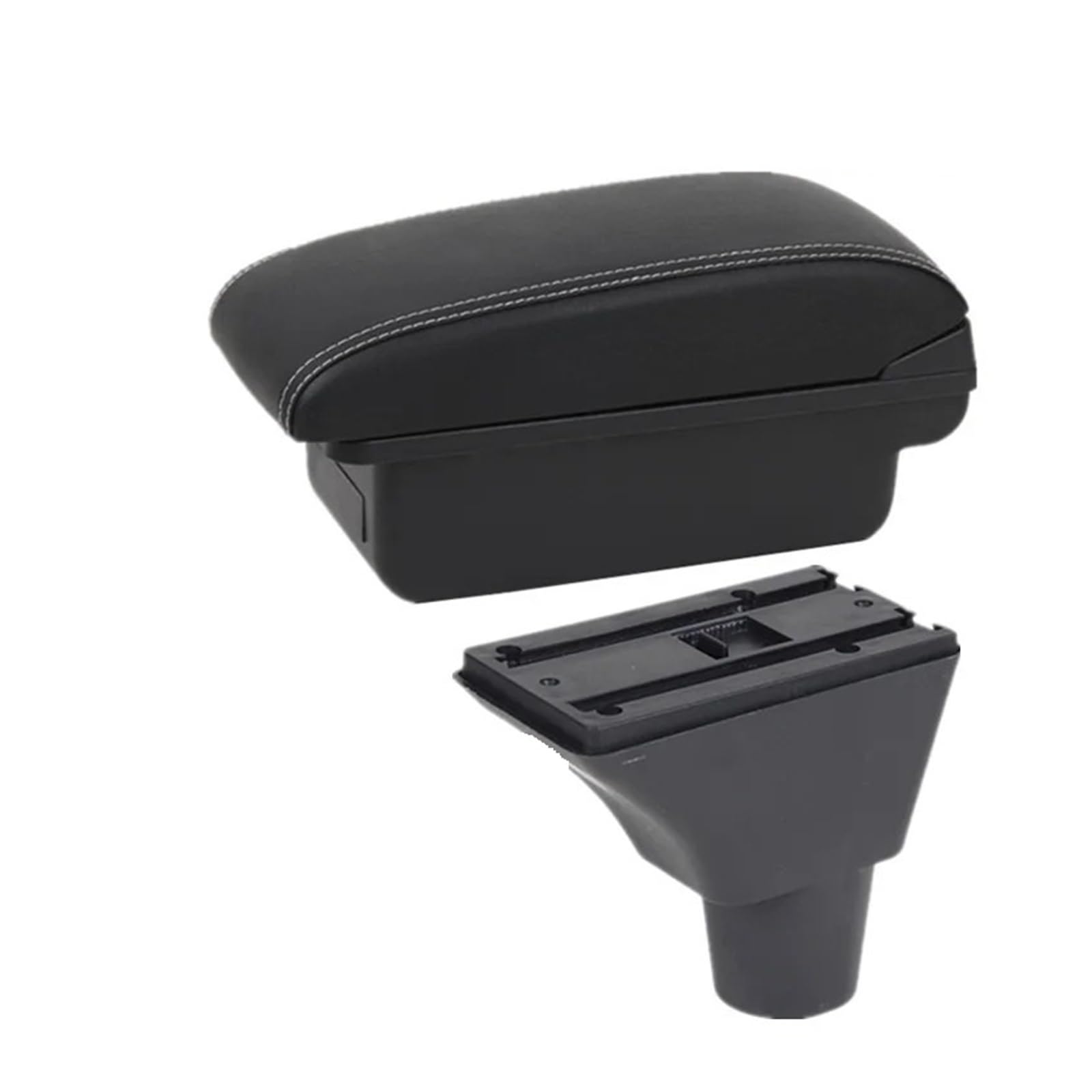 Hguvsjd Armrest Box For Citroen For C3 For C4 Armrest Storage Box Interior Dedicated Retrofit Parts Accessories Car Armrests(A white line NO USB)
