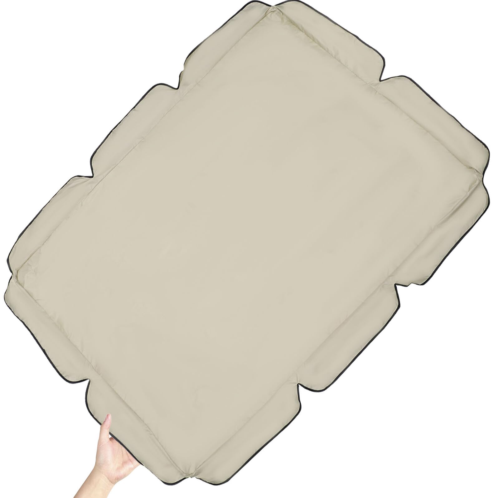 Housse de protection balancelle beige 142x120 toit étanche bâche jardin patio