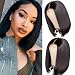 ISEE Hair 13x4 Lace Front Wigs Brazilian Virgin Human Hair Wigs Short Straight Bob Wigs 150% Density Pre Plucked with Baby Hair Bleached Knots Silk Straight Hair For Black Women 12 Inch