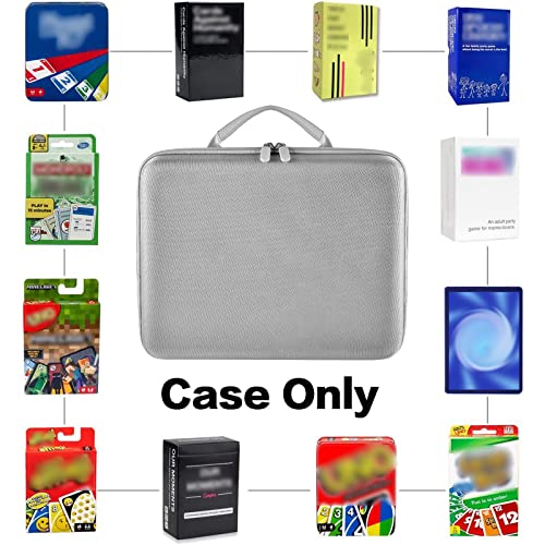 Paiyule Large Football Card Game Case Storage Holder For 2500+ Cards, Fits For Main Card For C. A. H, Baseball Basketball Sport Card Box For Pm Tcg, For Tmg,And More Card Games-(Bag Only)-Grey #TOP1