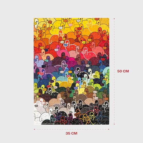 Image of Jigsaw Puzzle 500 Pieces- All of The Quacks Theme by Murtaza M. Bookwala Fun & Challenging Mind Games Puzzle Game Activity for Adults & Kids - Educational Toy