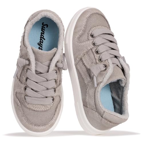 Image of Sundays Girls Sneakers Non-Slip Canvas Girls Shoes Comfort Kids Footwear