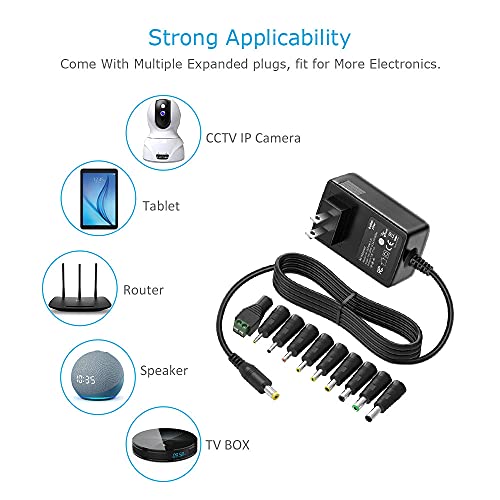 Belker 12V 2A 1.5A Ac Dc Adapter Power Adapter Supply Wall Charger For 12 Volt Electronics - 2000Ma Max. #TOP5